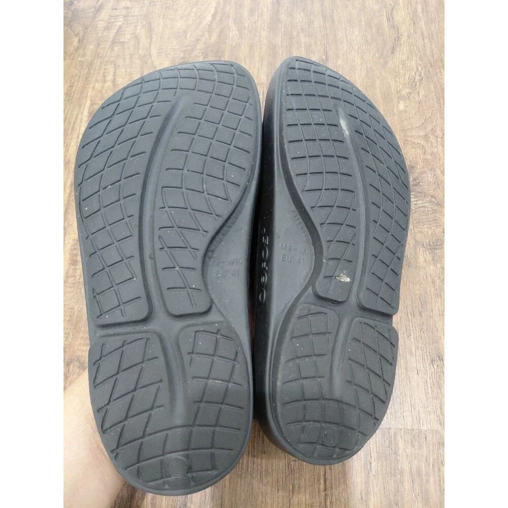 OOFOS OOahh Size Men's 8 / Women's 10 Unisex Slide Sandals - Black